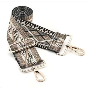 Boho Purse Strap Replacement Handbag Ethnic Embroidered Adjustable NEW 2”